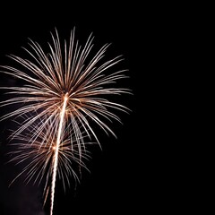 Obraz premium Colorful fireworks explosion illuminating night sky in celebration 