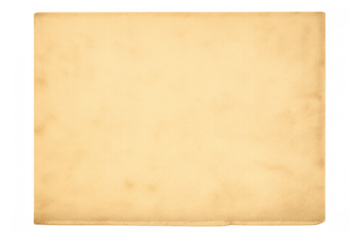 Vintage aged paper texture on transparent background creating a retro parchment backdrop element