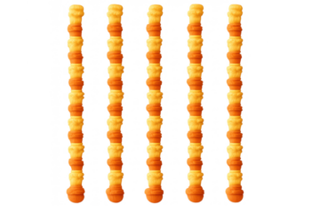 Marigold flowers garlands creating festive decoration for indian celebrations and traditional events, transparent background
