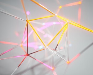 Abstract Geometric Network Design With Glowing Lines