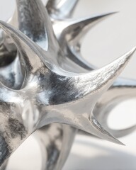 Abstract Metallic Spikes Design