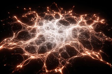 Abstract Glowing Energy Explosion