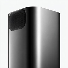 Modern Gray Metal Speaker Design