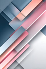 Abstract Geometric Design with Pink and Grey Colors