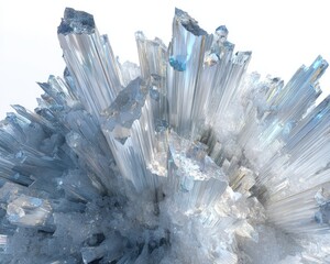 Abstract Futuristic Crystal Cityscape