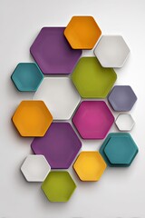 Colorful Geometric Hexagon Pattern