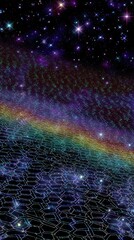 Abstract Colorful Space Galaxy Background