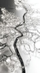 Abstract Black And White Graphic Design