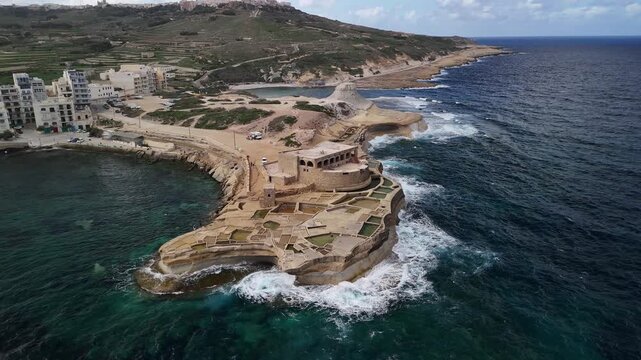View of the Qolla l-Bajda Battery, Gozo