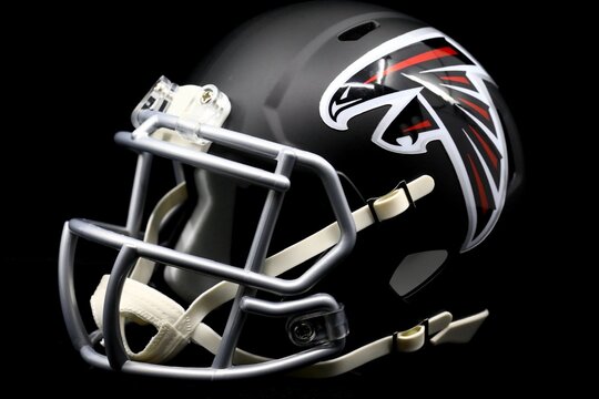 Football Helmet for the Atlanta Falcons Pro football team