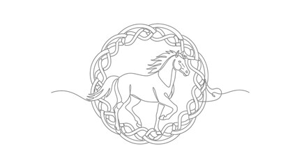 celtic horse design