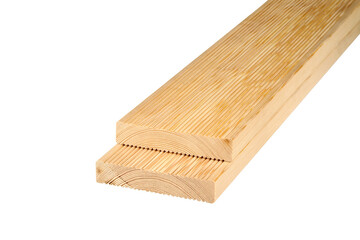 Smooth light-colored wood planks