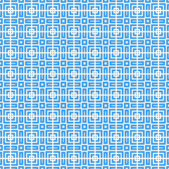 Checks, curves wallpaper. Seamless geometric pattern. Squares, chevrons background. Polygons ornament. Geometrical motif. Mosaic digital paper. Ethnic textile print. Embroidery web design. Vector art