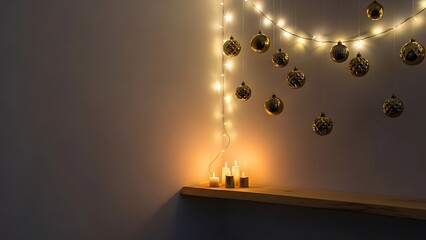 Cozy Christmas Decorations with Fairy Lights.