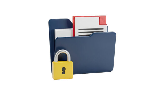 Secure Folder with Padlock Icon