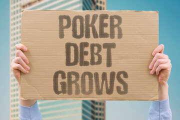 "Poker Debt Grows" Card games cause financial problems. CARDS. GAMES. FINANCIAL. PROBLEMS. DEBT.