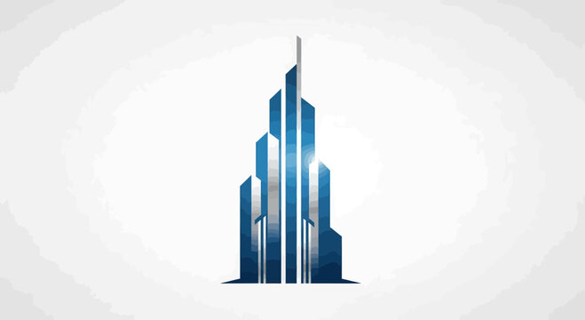 Abstract Geometric Skyline Illustration Suitable For Modern Property Development and Investment