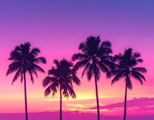 palm trees on the beach