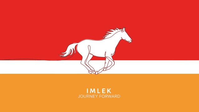 imlek company logo with running horse