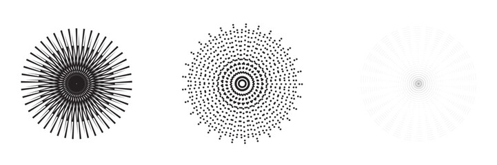 Obraz premium PrintAbstract background with triangles in circle. Art design spiral as logo or icon. A black figure on a white background and an equally white figure on the black side.