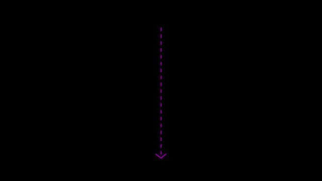 A clean and modern down arrow direction icon representing download, scroll, navigation, decrease, or downward movement. Suitable for UI/UX design, apps, websites, dashboards, infographics, and digital