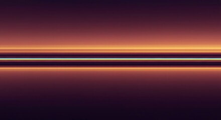 Abstract visualization of a smooth horizon line dividing contrasting color blocks, suggesting peaceful transition and infinite possibility, earth, simple, shape