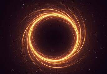 An intense abstract visualization of a cosmic vortex, pulling light and energy toward an unseen, infinite central point, cosmic, swirling, gravitational