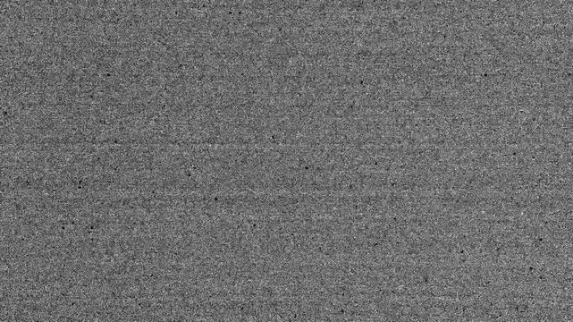 Abstract black and white grainy texture of electromagnetic interference. Trippy distortion overlay effect. Background grain noise of electronic device, sensor read. Error effect, lost signal.
