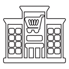 Shopping Center Outline Icon