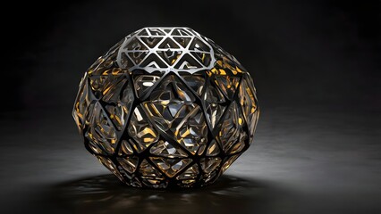 Islamic Geometric Sphere Abstract Decoration