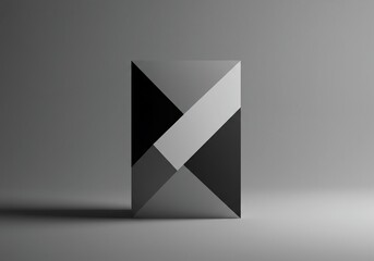 Geometric abstract composition displaying strong visual tension through off-center arrangement and contrasting, uneven, dynamic elements creating imbalance, contrast, wallpaper, weight