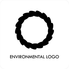 Minimalist Abstract Nature Symbol for Sustainable Business