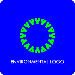 Minimalist Abstract Nature Symbol for Sustainable Business