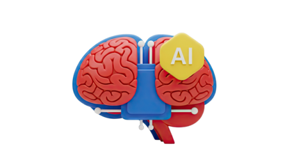 Stylized AI Brain Icon