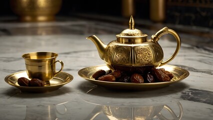 Traditional Arabic Tea Still Life