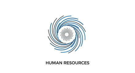 Abstract Spiral Design Representing Human Resources Concept And Professionalism