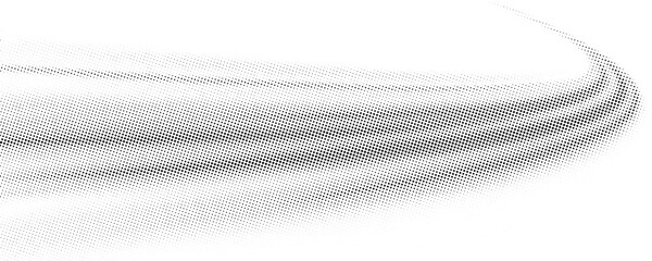 Modern abstract background. Halftone dots in circle form. Spiral logo, icon or design element. Black dots on a white background and white dots on the black side.