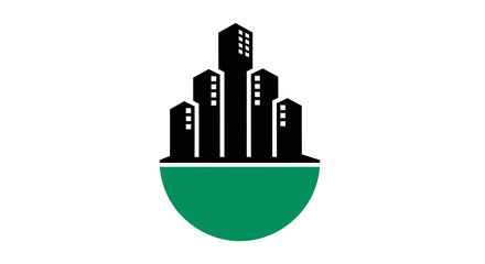 Fototapeta premium Abstract Urban Skyline Conceptualizing Growth And Sustainability In Modern Cities