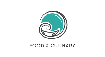 Naklejka premium Abstract Swirl Symbolizing Culinary Arts and Food Preparation For Restaurants