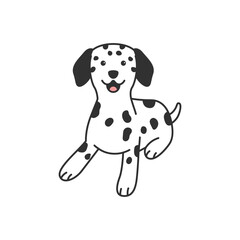 Dalmatian dog illustration