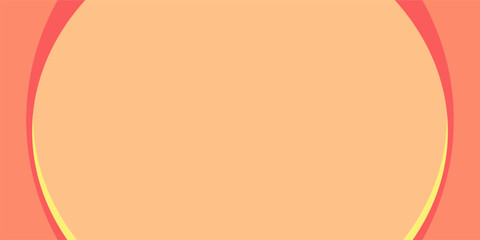 Abstract Circular Frame Background with Warm Peach and Orange