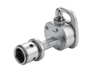 Articulated mechanical part isolated on transparent background