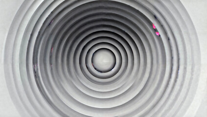 Obraz premium Concentric circular patterns with smooth grey gradients
