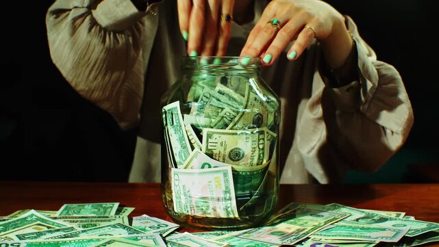 A lot of cash is put away in the savings pot