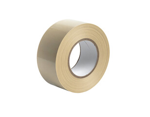 Roll of adhesive tape on transparent background