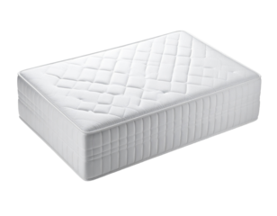 White cheese block isolated on transparent background for culinary and food industry