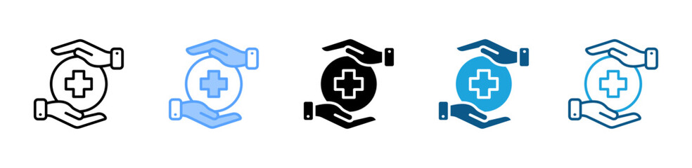 Obraz premium Osha icon set multiple style collection