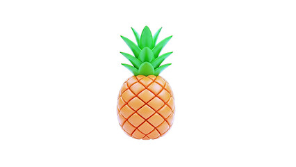 Stylized 3D Pineapple