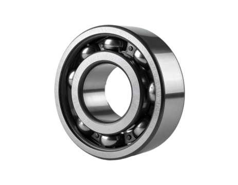 Isolated bearing component illustration engineering part on transparent background - Powered by Adobe