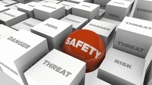 Safety Prevent Threat Danger Risk Peril Safe Check Review 3d Animation
